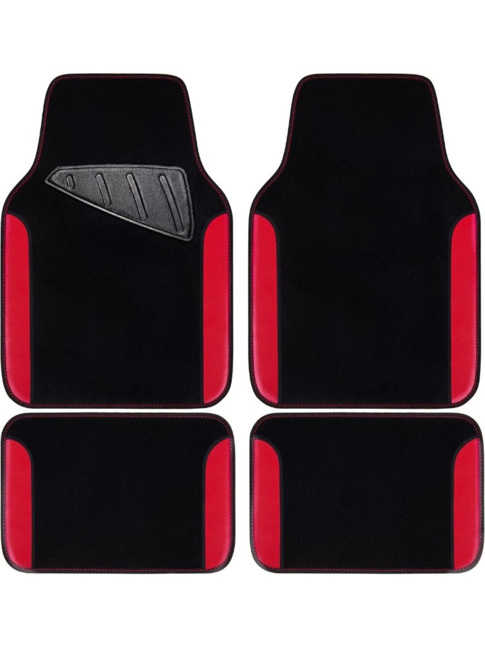 Rainbow Waterproof Faux Leather Car Floor Mats Set of 4 - Anti-Slip for SUVs